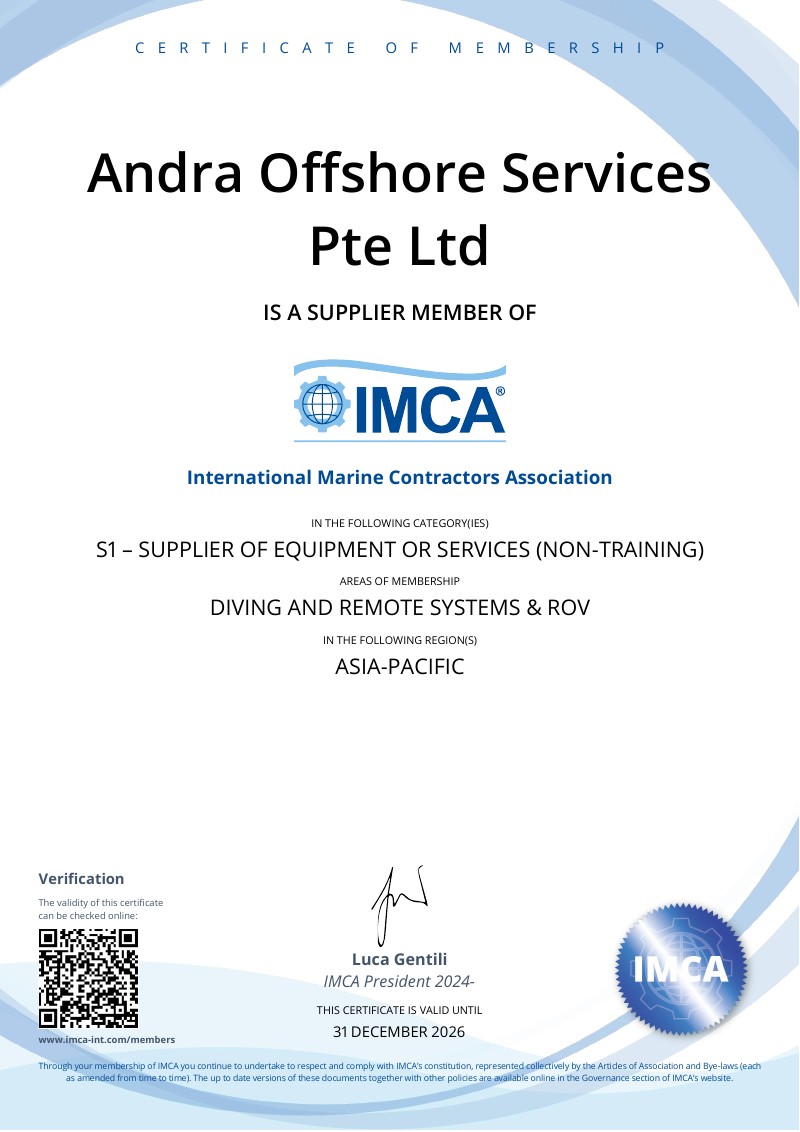 IMCA Membership Certificate 2026